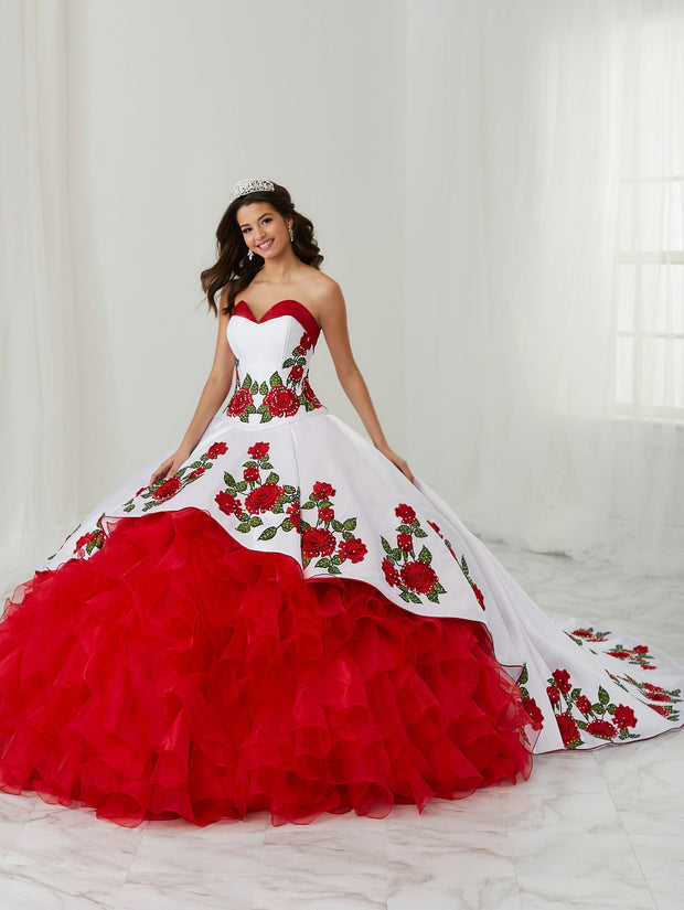 Floral Charro Quinceanera Dress by LA ...